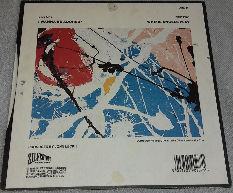 Thumbnail: The Stone Roses - I Wanna Be Adored (7", Single, Juk) (Silvertone Records)