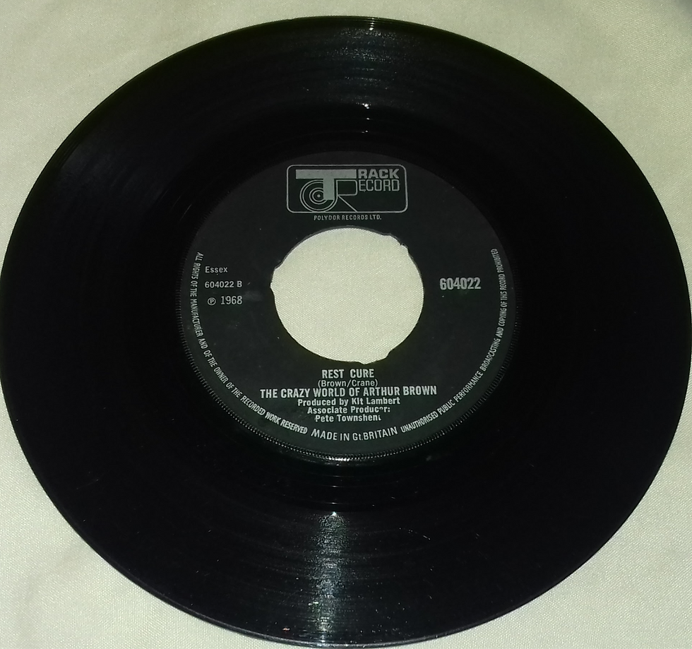 Pikkukuva: The Crazy World Of Arthur Brown - Fire ! (7", Single, 3 p) (Track Record)