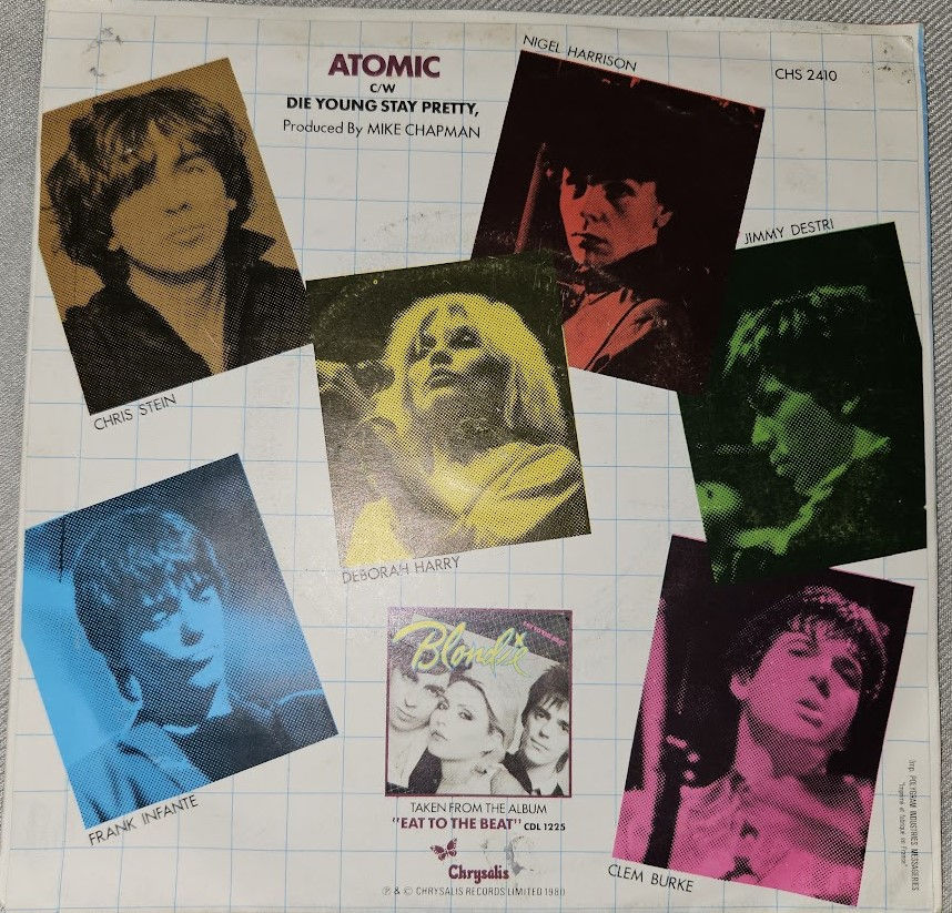 サムネイル： Blondie - Atomic (7", Single, Sil) (Chrysalis, Chrysalis)