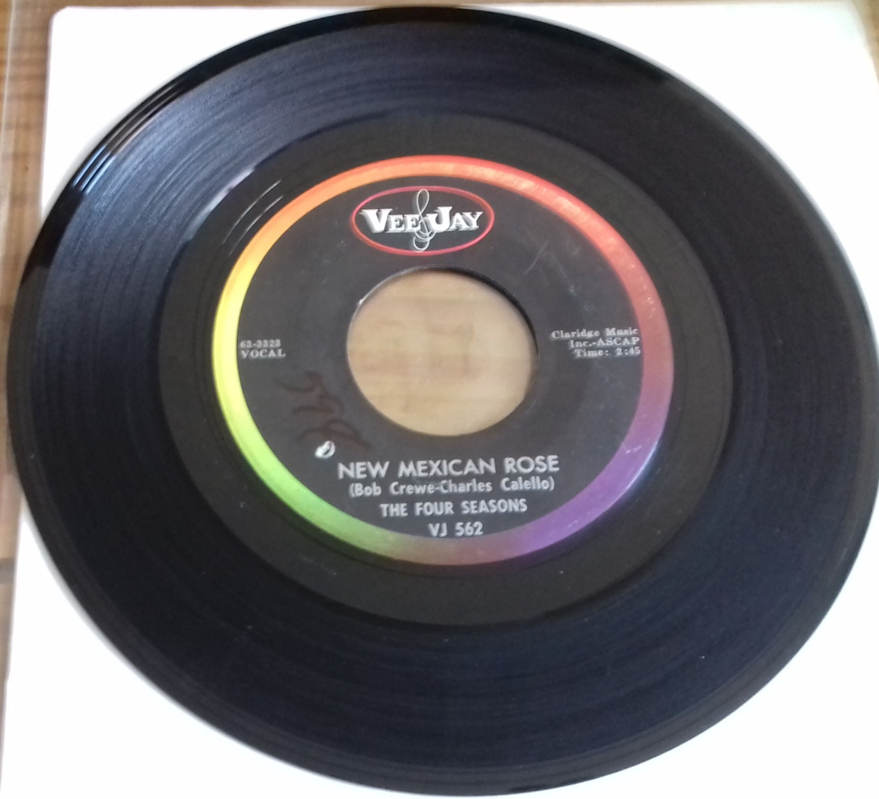 The Four Seasons - New Mexican Rose / That's The Only Way (7", Single) (Vee Jay