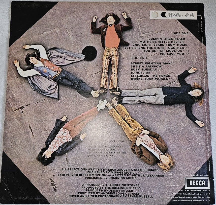 ภาพขนาดย่อ: The Rolling Stones - Through The Past, Darkly (Big Hits Vol. 2) (LP, Comp, RE, S
