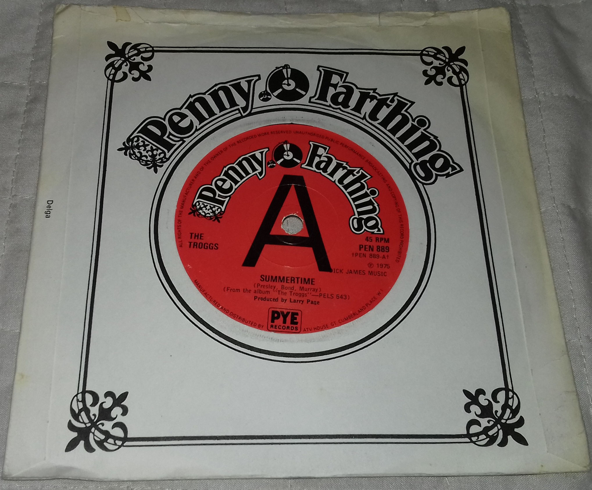 The Troggs - Summertime (7", Promo) (Penny Farthing)