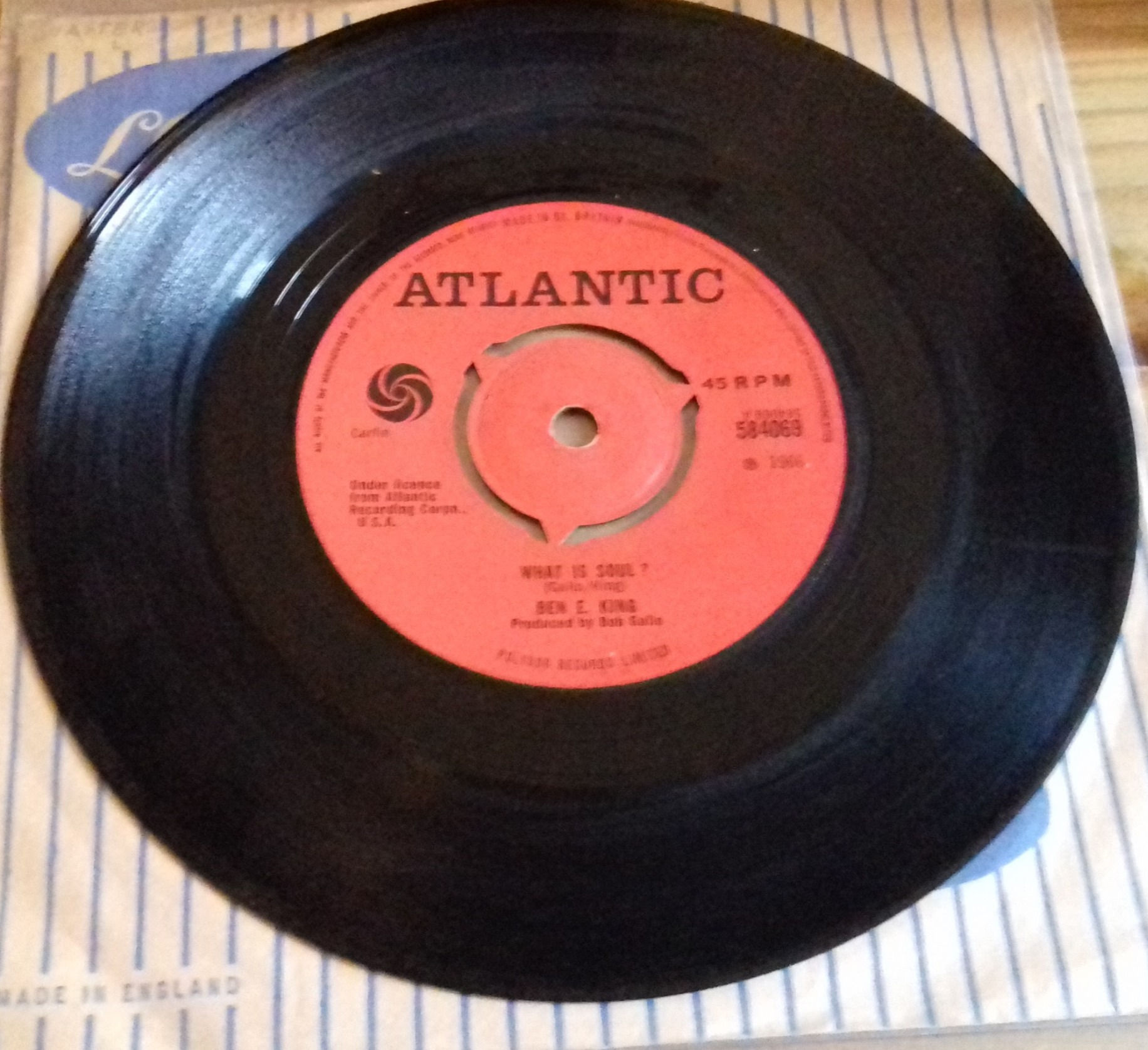 Ben E. King - What Is Soul? (7", Single) (Atlantic)