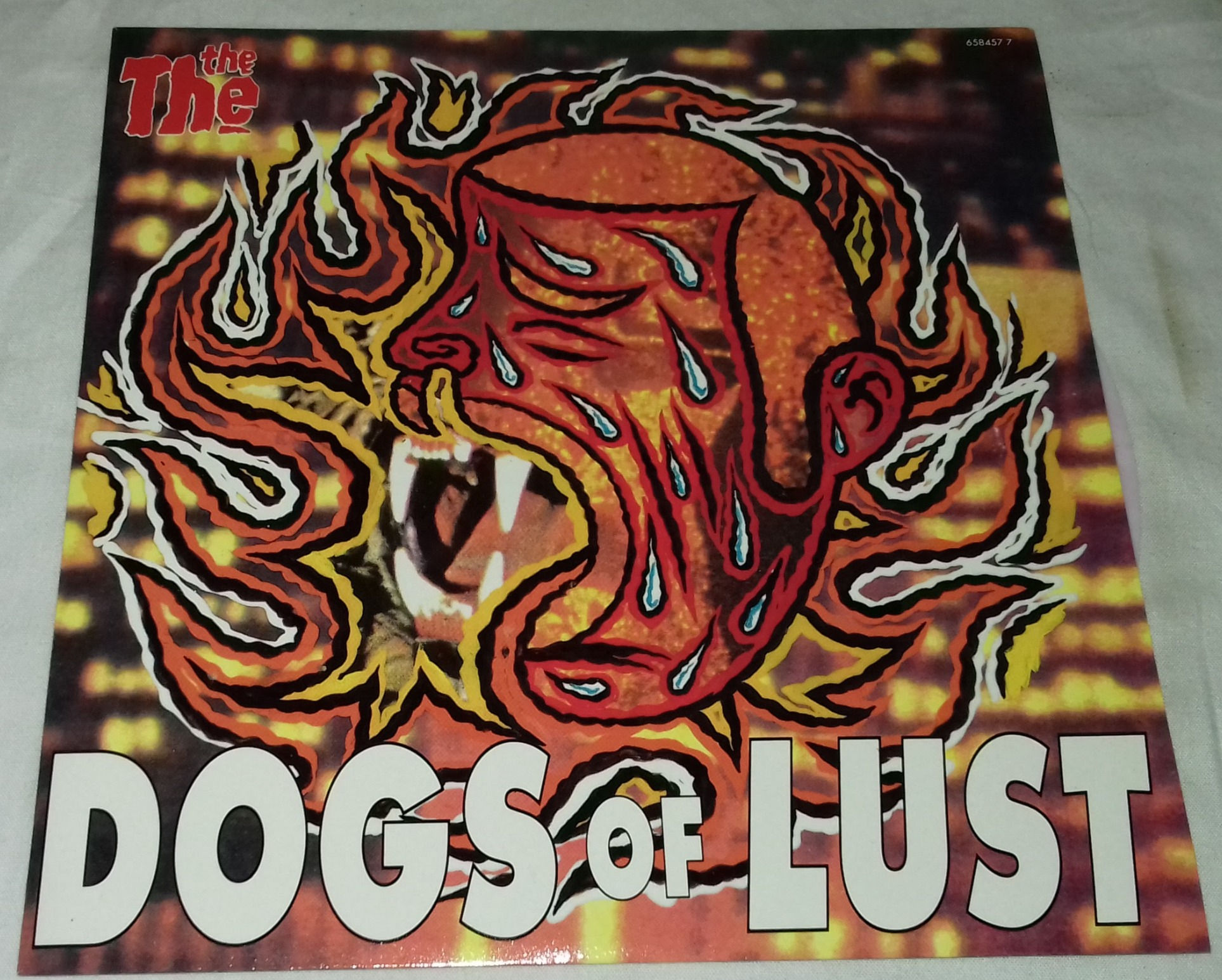 The The - Dogs Of Lust (7", Single, Pin) (Epic)