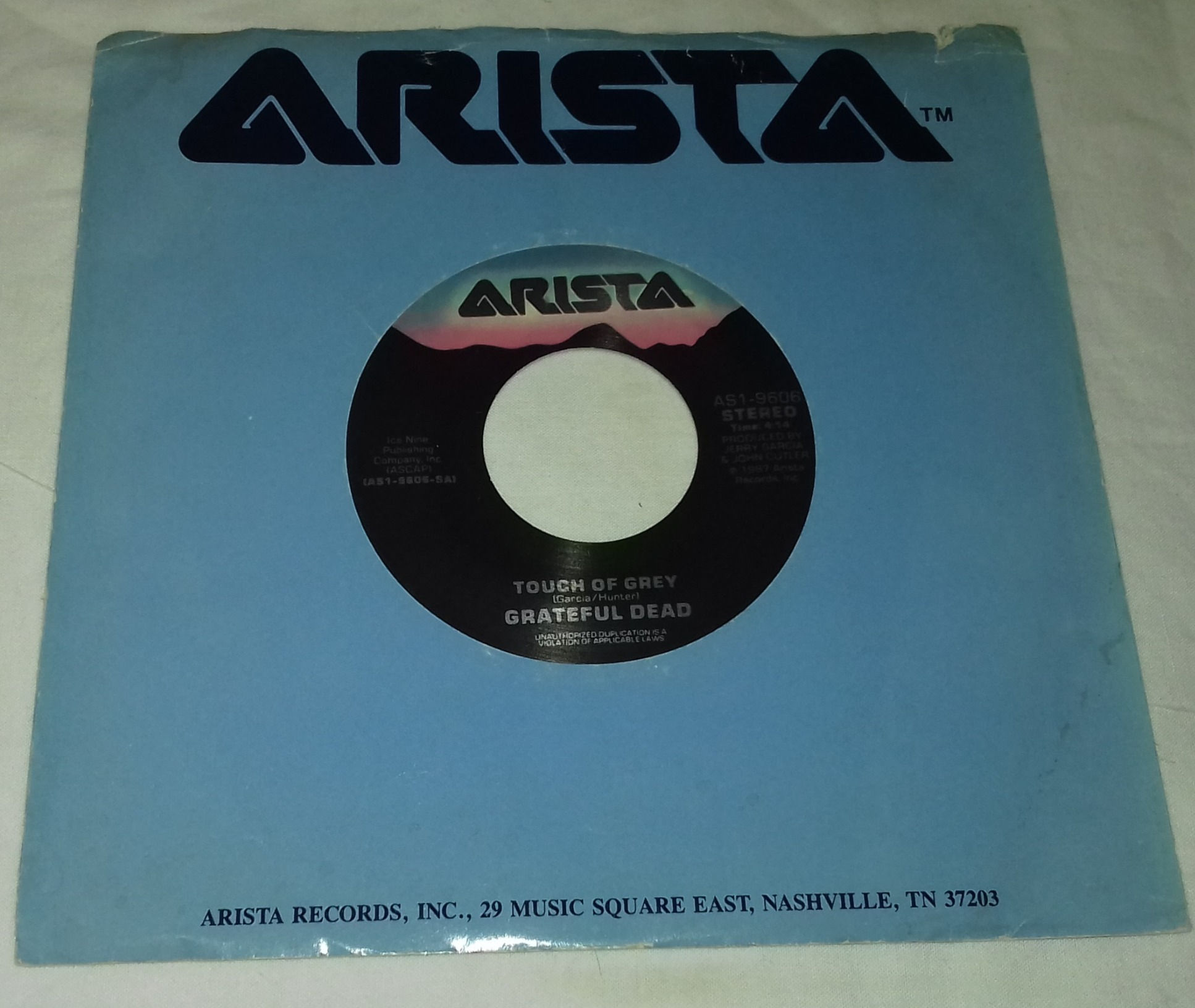 Grateful Dead* - Touch Of Grey (7", Single, Ltd, Gre) (Arista)