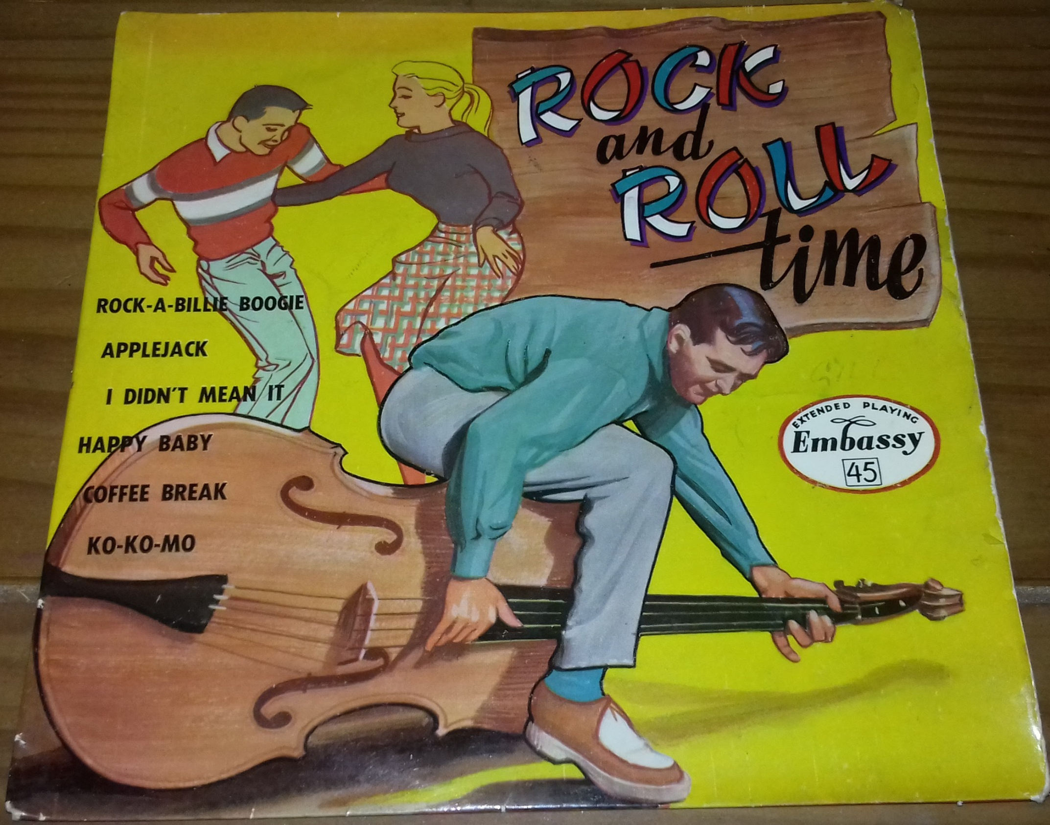 The Rock'N Rollers , directed by Ken Jones - Rock'N Roll Time (7", EP) (Emba