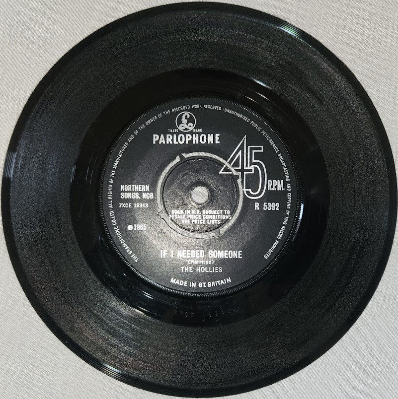 The Hollies - If I Needed Someone (7", Single) (Parlophone)