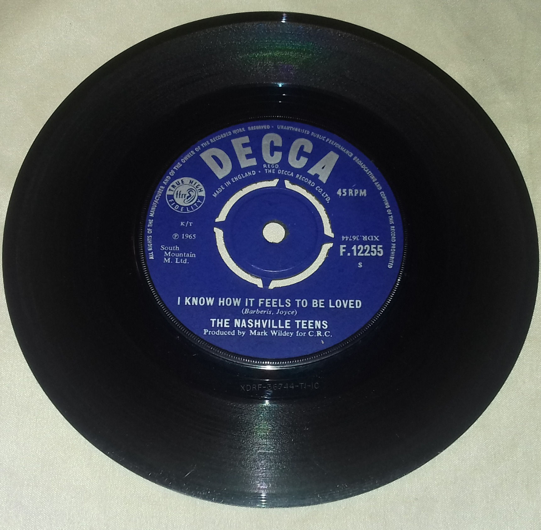 The Nashville Teens - I Know How It Feels To Be Loved (7", Single) (Decca)