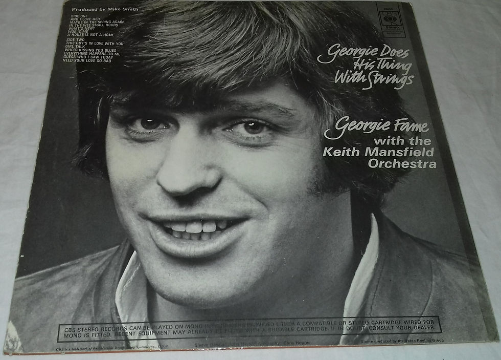 Miniature : Georgie Fame - Georgie Does His Thing With Strings (LP, Album) (CBS, CBS)