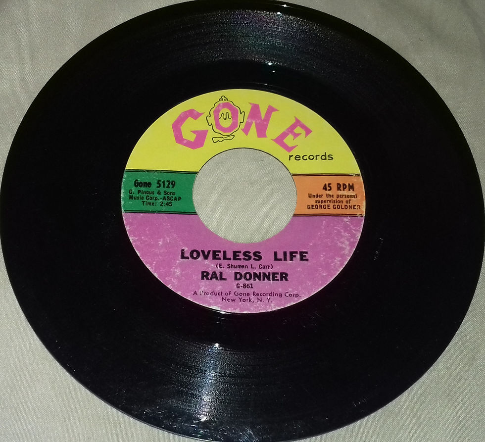 Miniature : Ral Donner - Loveless Life (7", Single) (Gone Records)