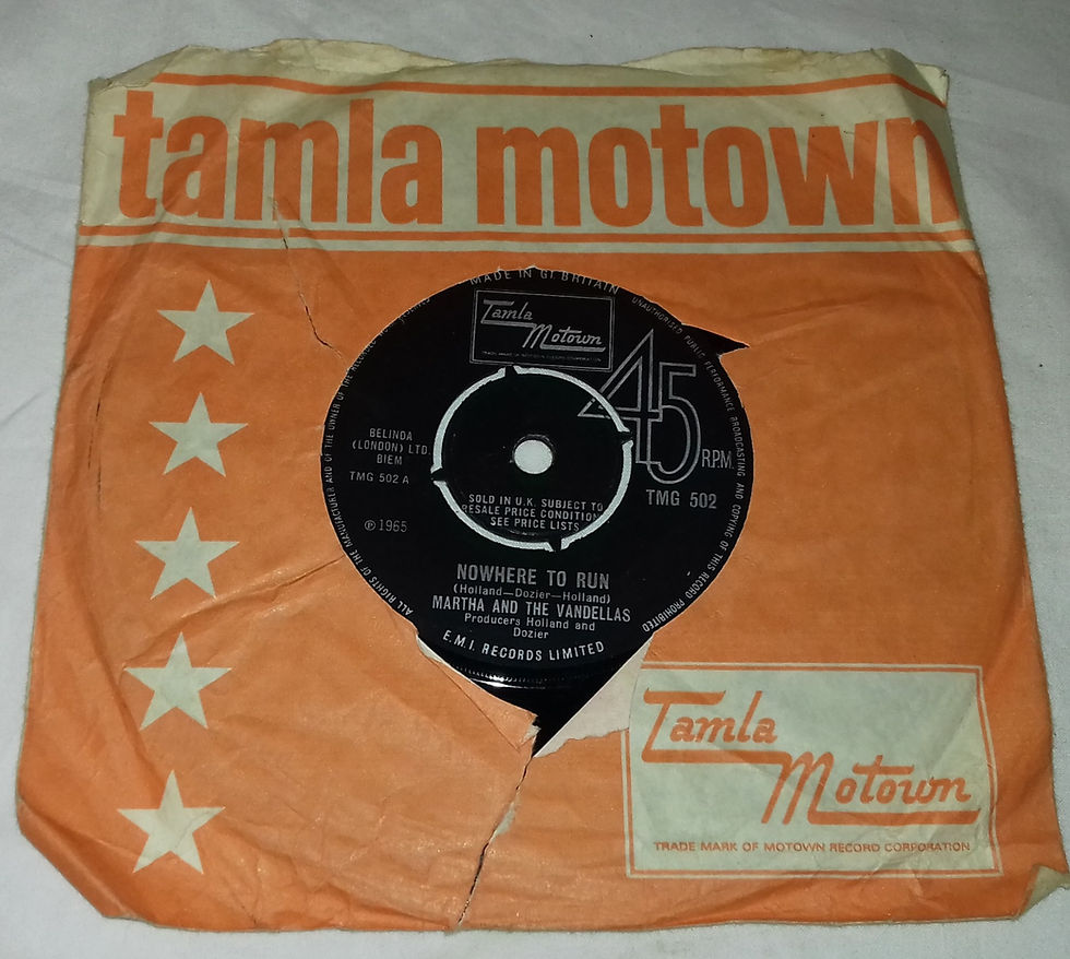 Martha And The Vandellas* - Nowhere To Run (7", Single) (Tamla Motown)
