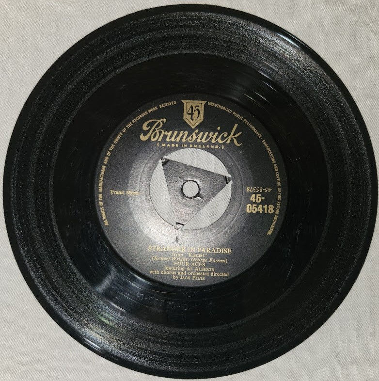 The Four Aces - You'll Always Be The One / Stranger In Paradise (7", Single) (Br