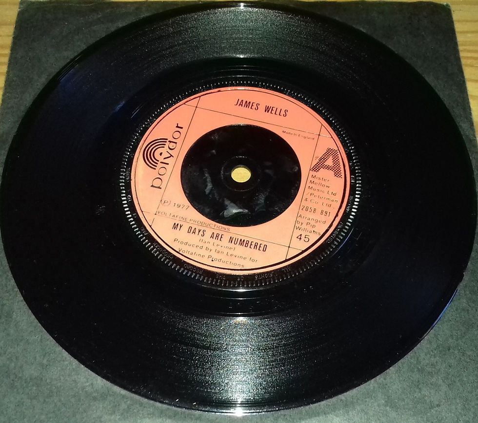 James Wells - My Days Are Numbered (7", Single) (Polydor)