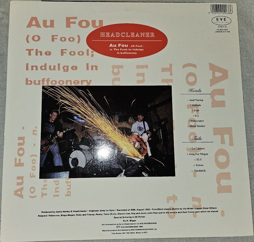 Miniatyrbild: Headcleaner  - Au Fou (LP) (Eve Recordings)