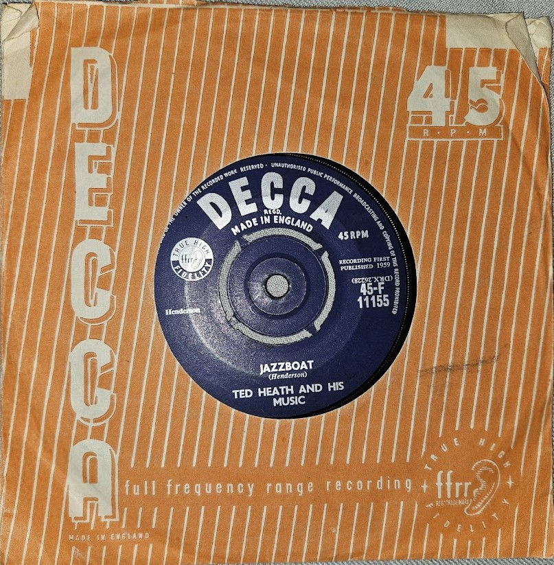 Ted Heath And His Music - Jazzboat (7", Single) (Decca)