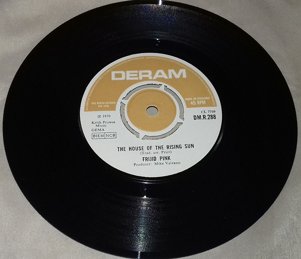 Frijid Pink - The House Of The Rising Sun (7", Single) (Deram)