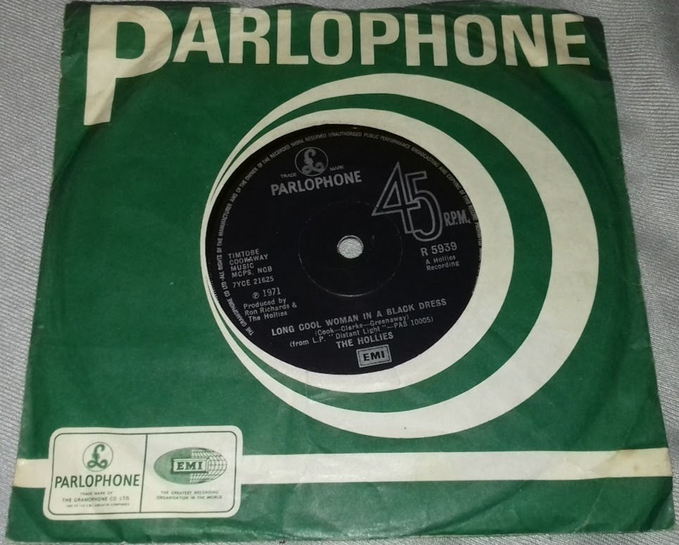 The Hollies - Long Cool Woman In A Black Dress (7", Single, Sol) (Parlophone)