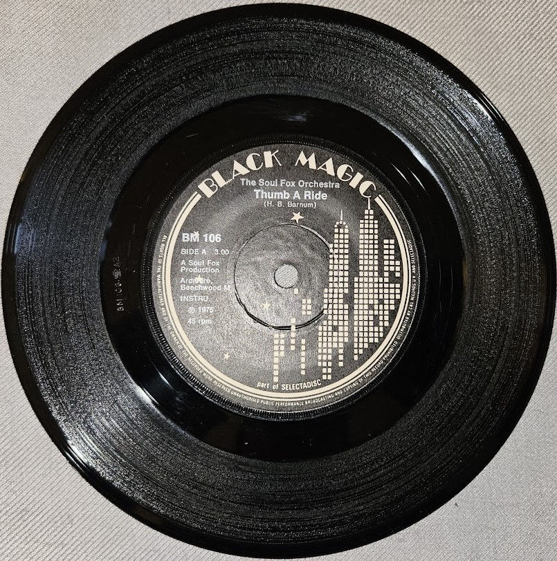 The Soul Fox Orchestra* - Thumb A Ride (7", Sol) (Black Magic)