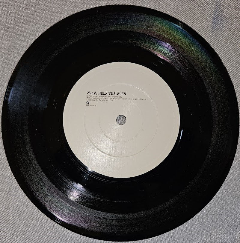 Miniature : Pulp - Help The Aged (7", Single) (Island Records, Island Records)