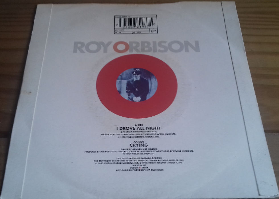 Thumbnail: Roy Orbison - I Drove All Night (7") (Virgin America)