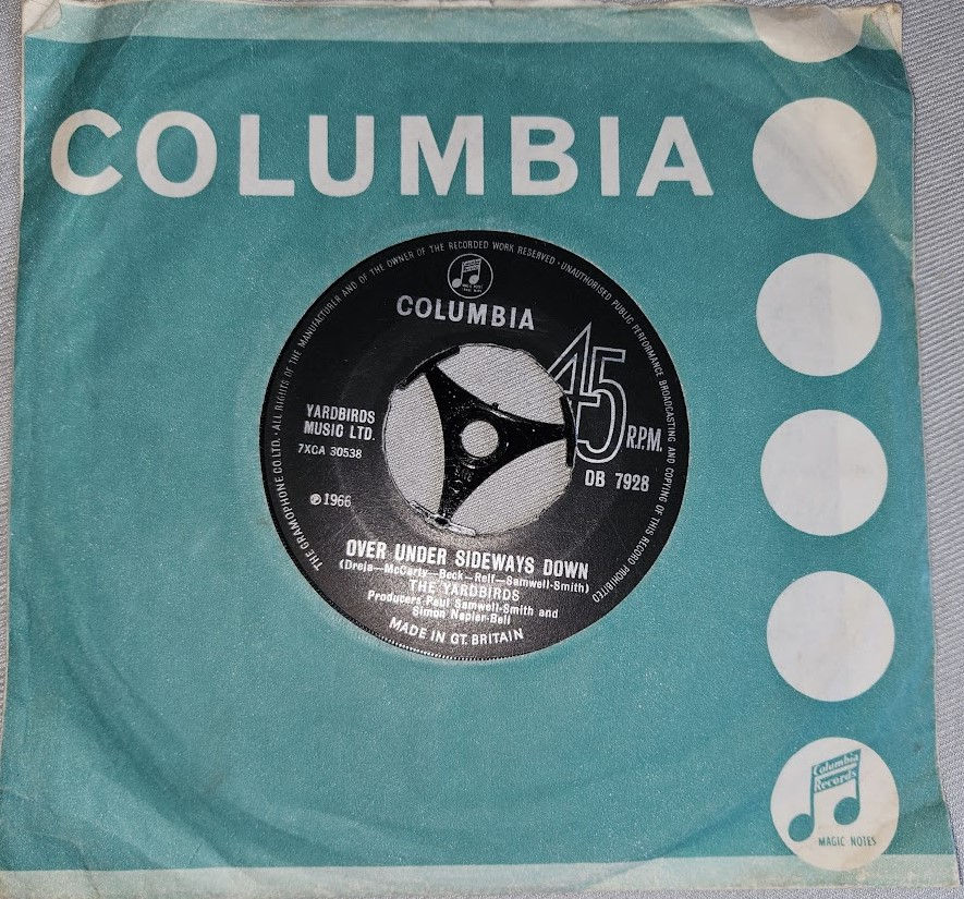 The Yardbirds - Over Under Sideways Down (7", Single) (Columbia)