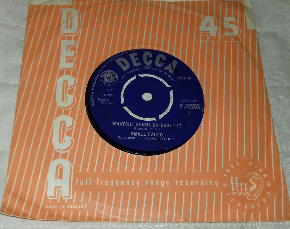 Small Faces - Whatcha Gonna Do About It (7", Single) (Decca)