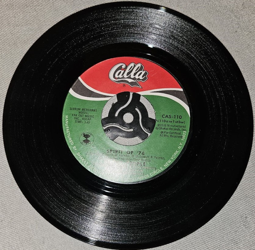 Booty People - Spirit Of '76 / Anyway I'm Busted (7", Single, Styrene, Bes) (Cal