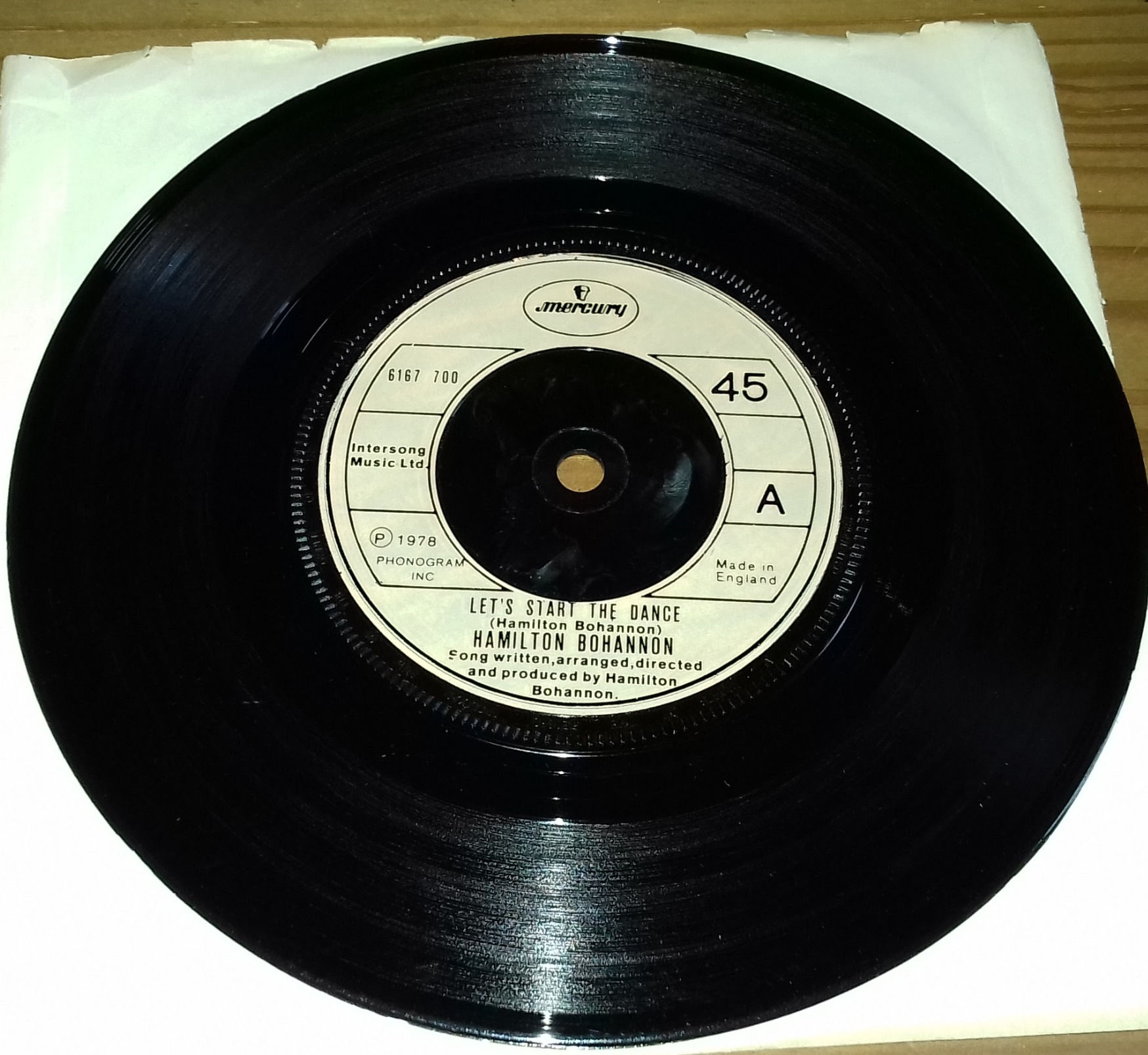 Hamilton Bohannon - Let's Start The Dance (7") (Mercury)
