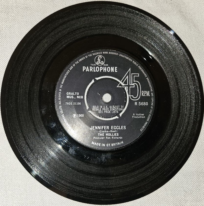 The Hollies - Jennifer Eccles (7", Single, 4-P) (Parlophone)