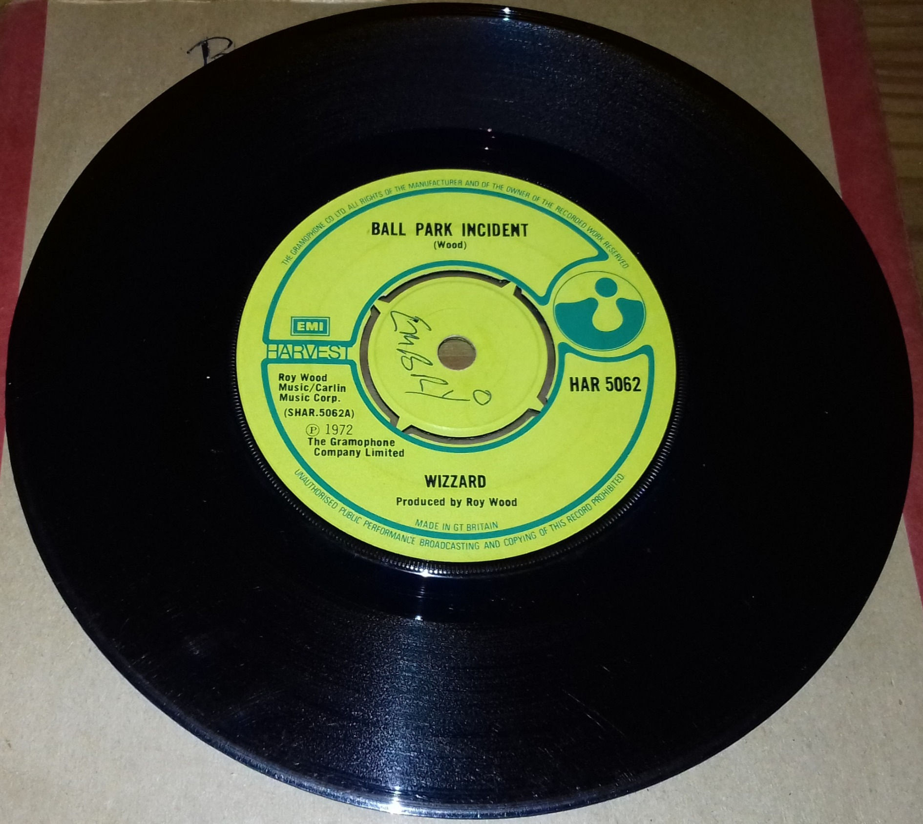 Wizzard - Ball Park Incident (7", Single) (Harvest)