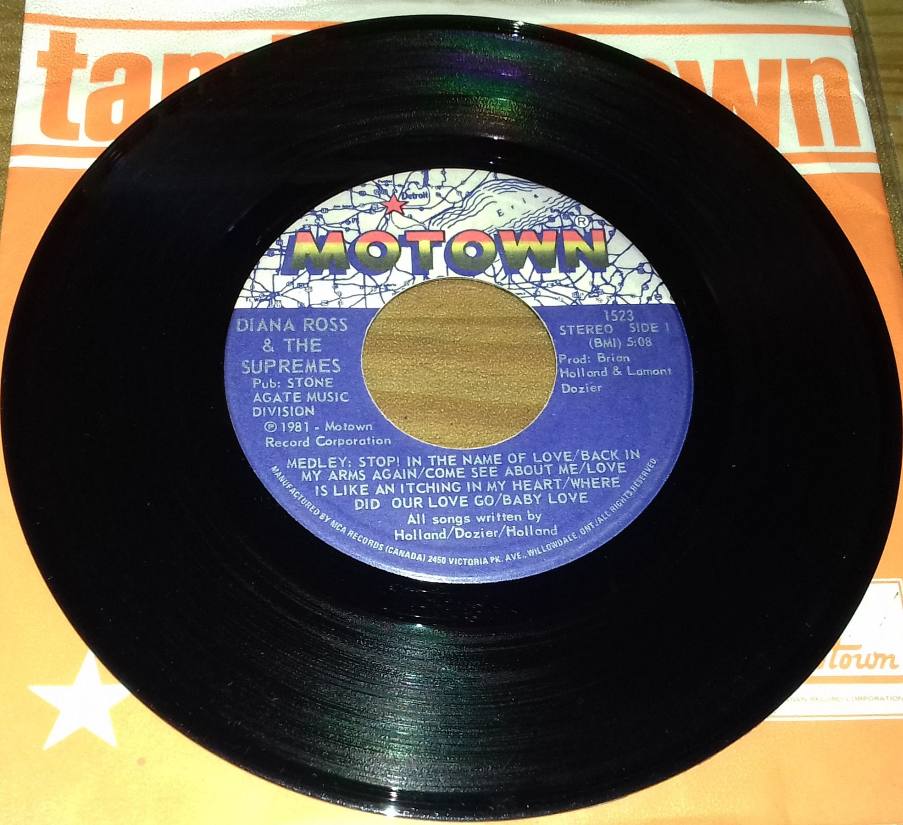 Diana Ross & The Supremes - Medley / Where Did We Go Wrong (7", Single) (Motown)