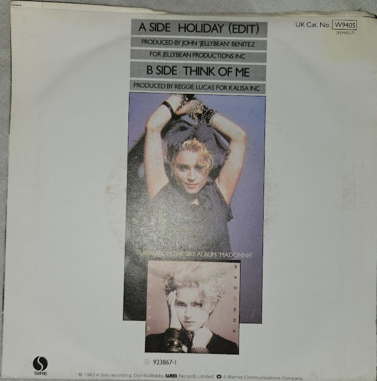 ภาพขนาดย่อ: Madonna - Holiday (7", Single, Sil) (Sire, Sire, Sire)