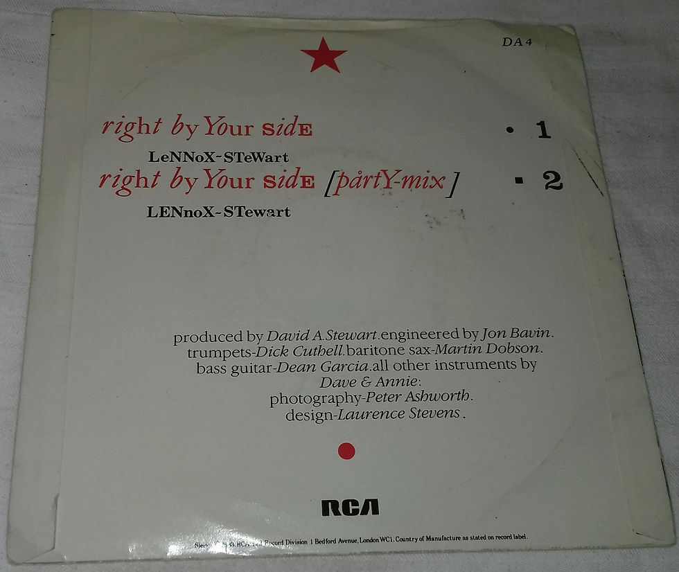 Miniatura: Eurythmics - Right By Your Side (7", Single) (RCA, RCA)