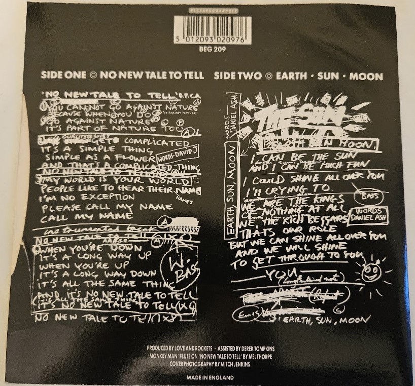 Miniatyrbild: Love And Rockets - No New Tale To Tell (7", Single) (Beggars Banquet)