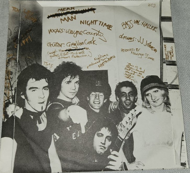 ภาพขนาดย่อ: Wayne County And The Electric Chairs - Blatantly Offenzive E.P. (7", EP, Gol) (