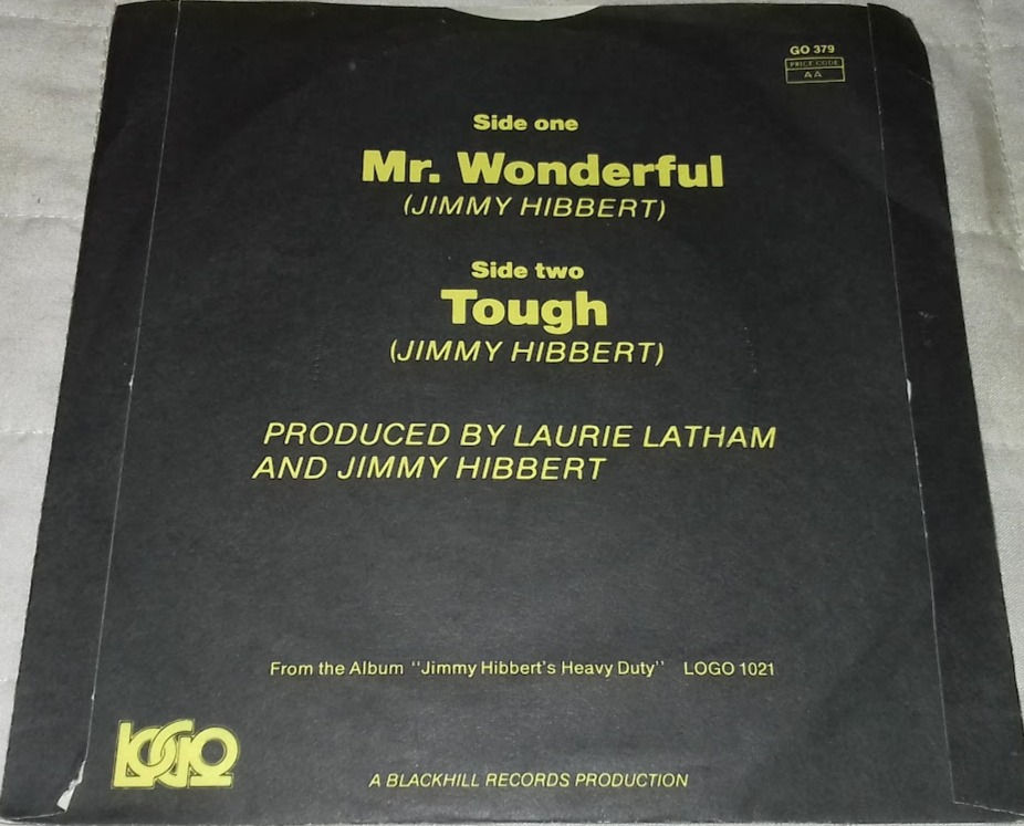 Miniatyrbild: Jimmy Hibbert - Mr. Wonderful (7", Single) (Logo)