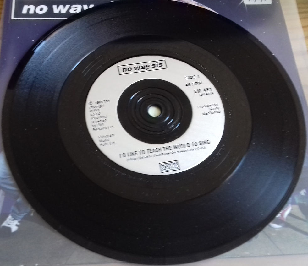ภาพขนาดย่อ: No Way Sis - I'd Like To Teach The World To Sing (7", Single) (EMI, EMI)
