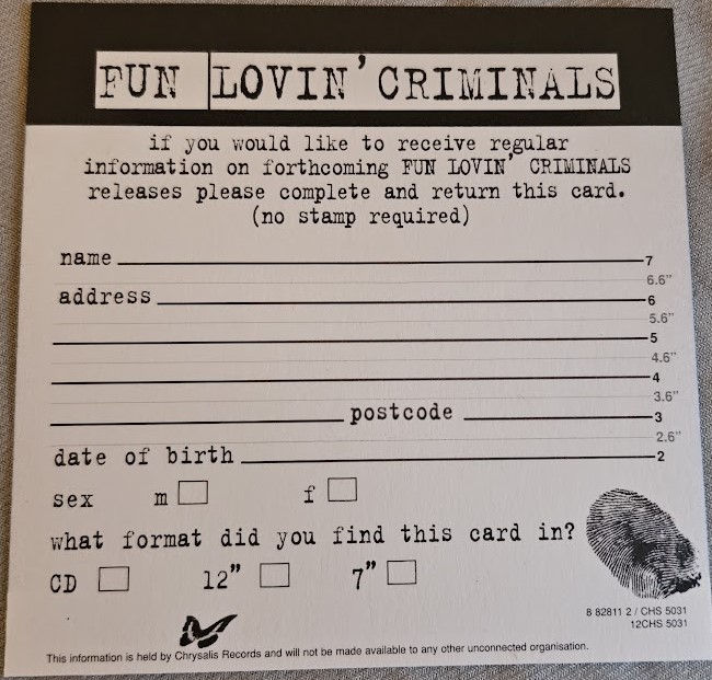 Miniatyrbild: Fun Lovin' Criminals - The Grave And The Constant EP (7", EP) (Chrysalis)