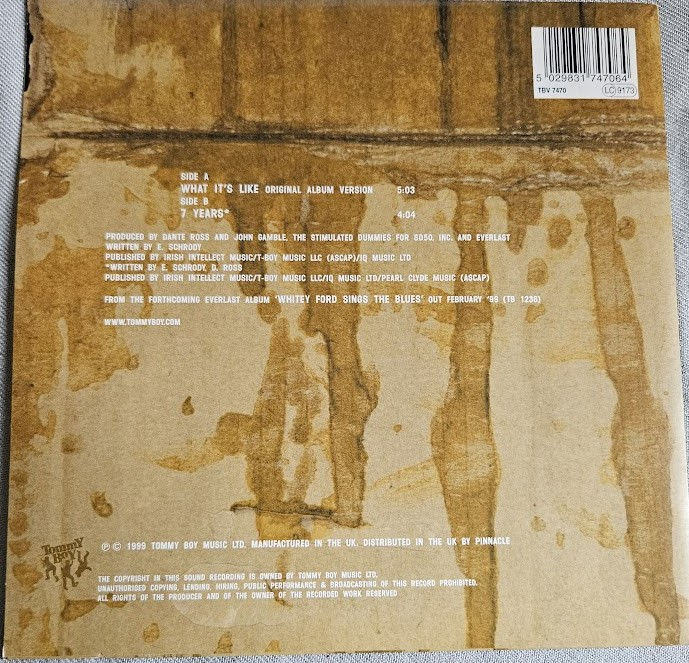 ภาพขนาดย่อ: Everlast - What It's Like (7", Single) (Tommy Boy)