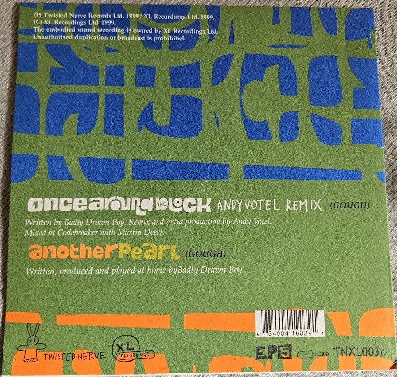 Miniatura: Badly Drawn Boy - Once Around The Block (7", Single) (Twisted Nerve, XL Recordin