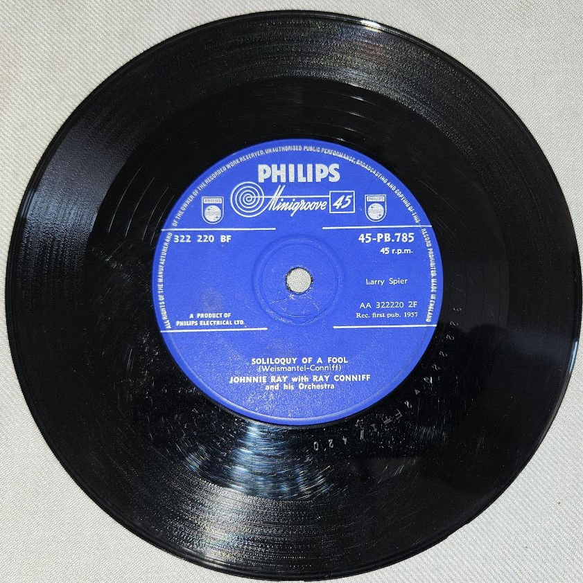 Miniature : Johnnie Ray - Miss Me Just A Little (7", Single, Sol) (Philips, Philips)
