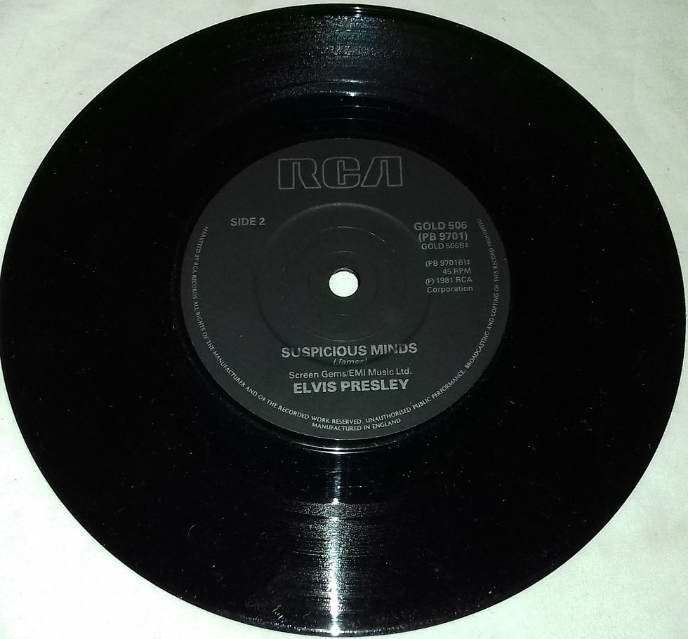 Miniature : Elvis Presley - An American Trilogy / Suspicious Minds (7", Single, Mono, RP, So