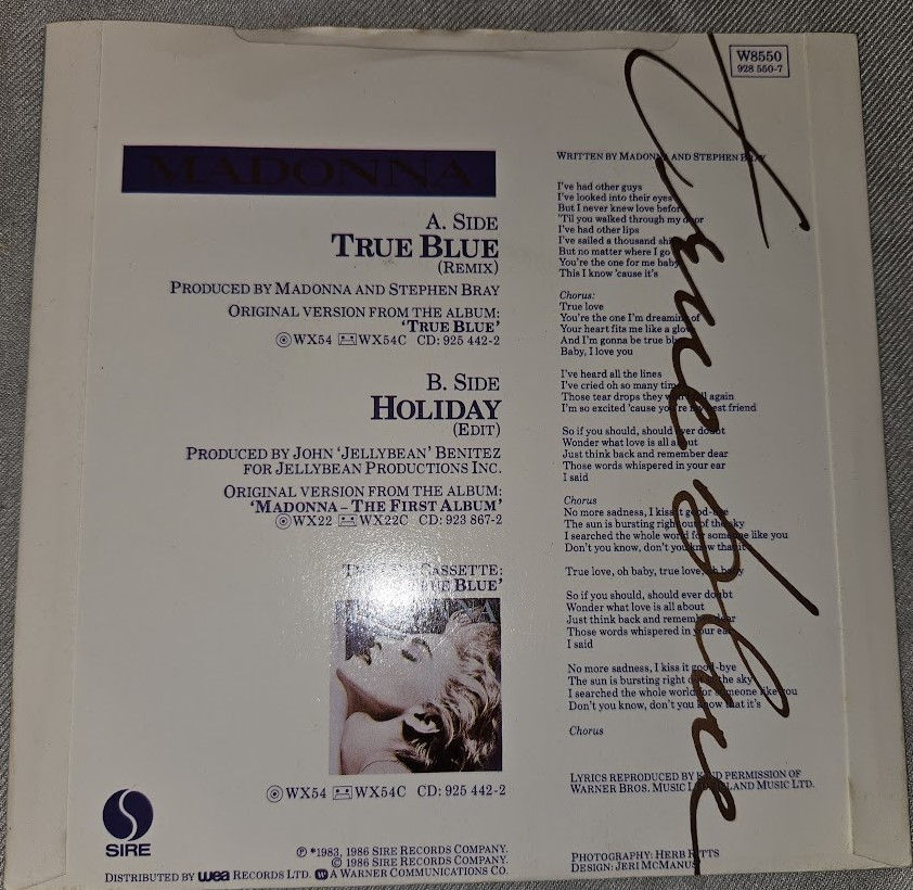 Miniaturbild: Madonna - True Blue (Remix) (7", Single, Pap) (Sire, Sire, Sire, Sire)