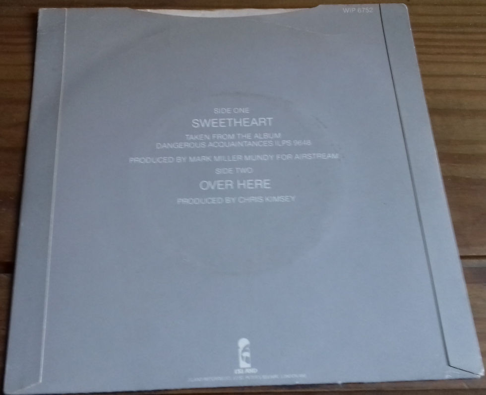 ภาพขนาดย่อ: Marianne Faithfull - Sweetheart (7", Single) (Island Records)