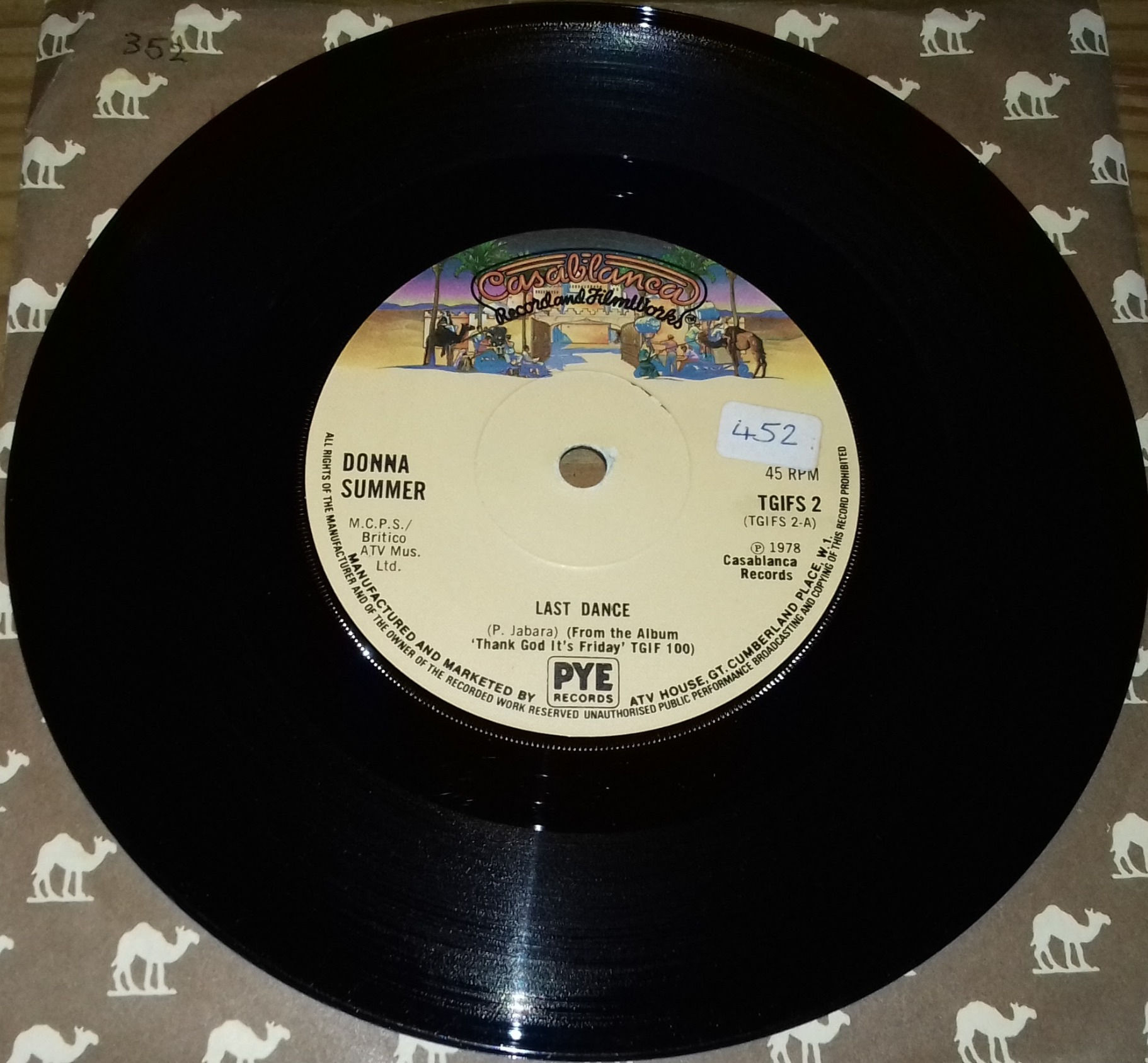 Donna Summer - Last Dance (7", Single, Sol) (Casablanca)