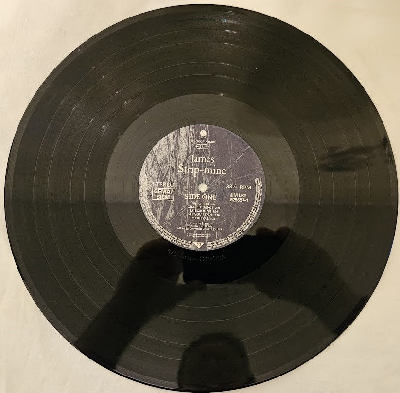 ภาพขนาดย่อ: James - Strip-mine (LP, Album) (Blanco Y Negro, Sire)