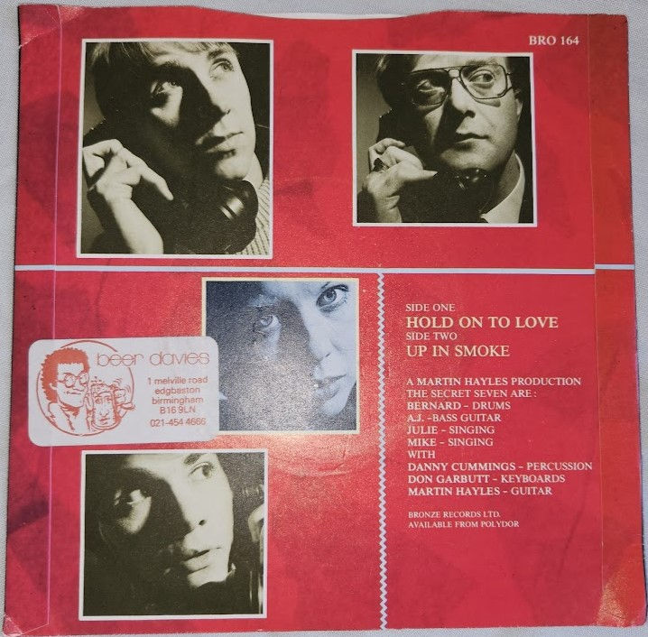 サムネイル： The Secret Seven - Hold On To Love (7") (Bronze)