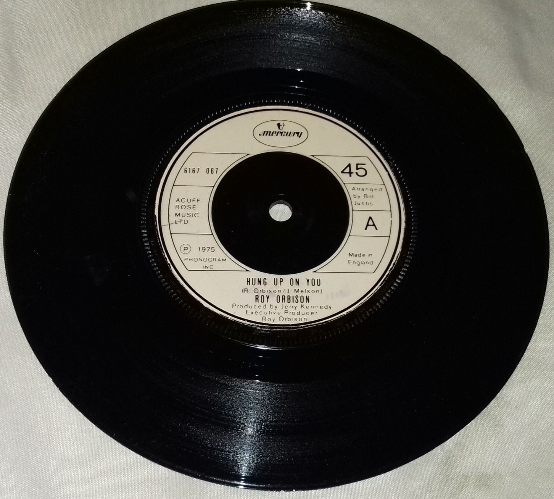 Roy Orbison - Hung Up On You (7", Single, Bei) (Mercury)