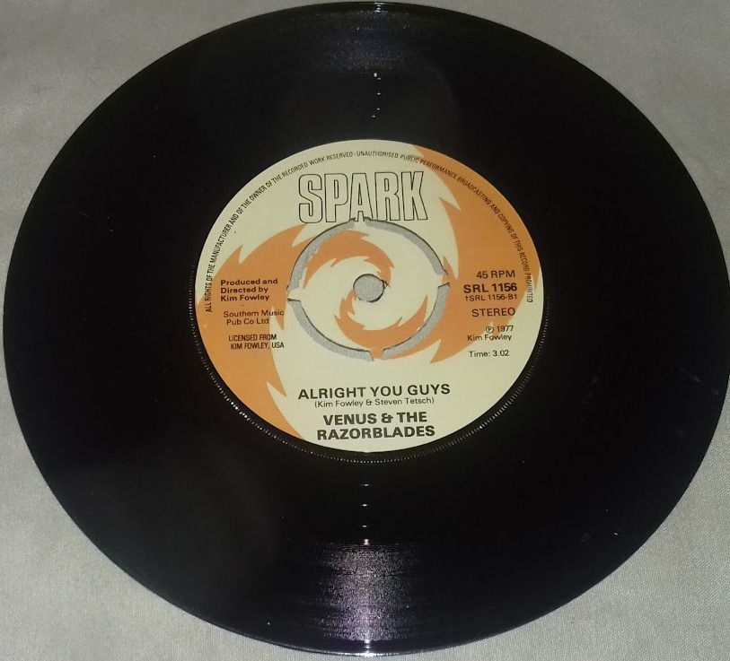 Miniatyrbild: Venus & The Razorblades - Punk-A-Rama (7", Single, Pus) (Spark)