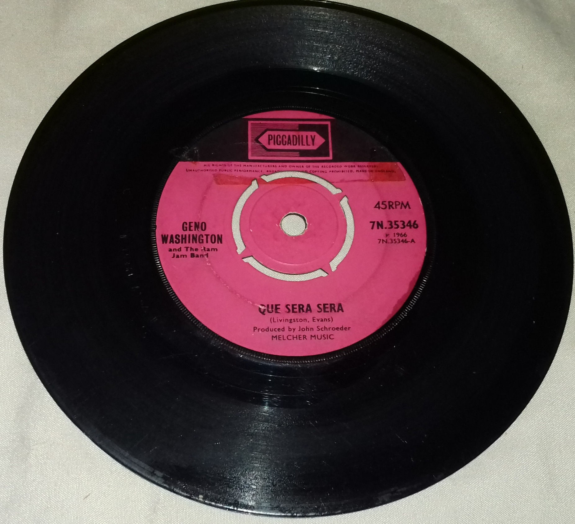 Geno Washington And The Ram Jam Band* - Que Sera Sera / All I Need (7", Single,
